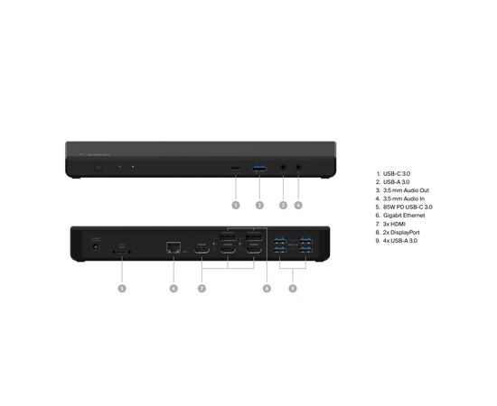 Порт-реплікатор Belkin USB-C Universal Triple Display Dock (INC007VFBK), зображення 7 Порт-реплікатор Belkin USB-C Universal Triple Display Dock (INC007VFBK), зображення 7