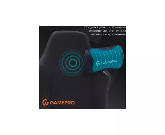 Кресло игровое GamePro FGC750B Size L Fabric Black (FGC750B), изображение 7 Кресло игровое GamePro FGC750B Size L Fabric Black (FGC750B), изображение 7