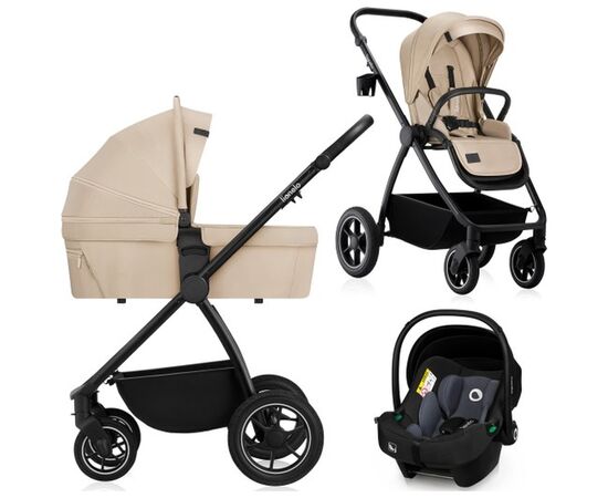 Коляска Lionelo 3 в 1 MERIL 3IN1 BEIGE SAND (LO-MERIL 3IN1 BEIGE SAND)