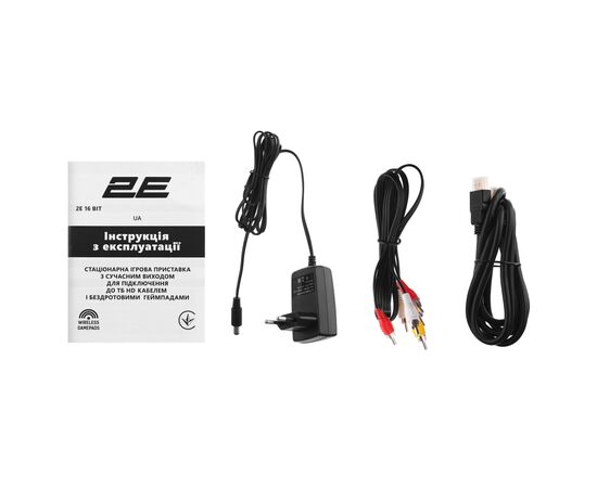 Ігрова консоль 2E 16bit HDMI (2 бездротових геймпада, 188 ігор) (2E16BHDWS188), зображення 2 Ігрова консоль 2E 16bit HDMI (2 бездротових геймпада, 188 ігор) (2E16BHDWS188), зображення 2