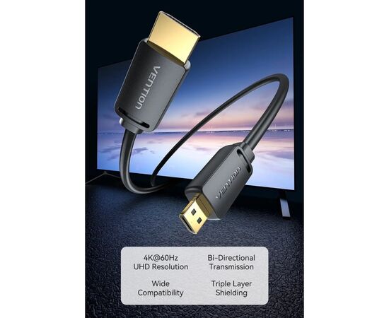 Кабель мультимедийный HDMI to Micro HDMI 1.5m V2.0 4K 60Hz 18Gbps HDR Dolby Vention (AGHBG), изображение 8 Кабель мультимедийный HDMI to Micro HDMI 1.5m V2.0 4K 60Hz 18Gbps HDR Dolby Vention (AGHBG), изображение 8
