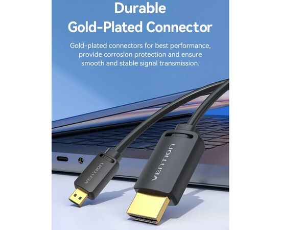 Кабель мультимедийный HDMI to Mini HDMI 3.0m V2.0 4K 60Hz 18Gbps HDR Dolby Vention (AGHBI), изображение 7 Кабель мультимедийный HDMI to Mini HDMI 3.0m V2.0 4K 60Hz 18Gbps HDR Dolby Vention (AGHBI), изображение 7