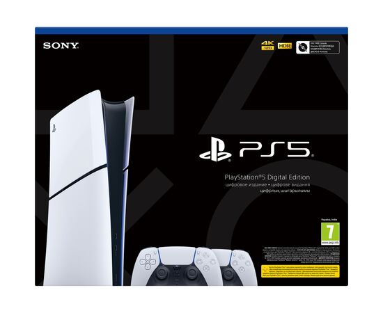 Игровая консоль Sony Playstation 5 Slim (2 геймпади Dualsense) Digital Edition (1000042066), изображение 7 Игровая консоль Sony Playstation 5 Slim (2 геймпади Dualsense) Digital Edition (1000042066), изображение 7