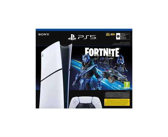Игровая консоль Sony Playstation 5 Slim Digital Edition 1TB (Fortnite Cobalt Star Bundle) (1000045170), изображение 2 Игровая консоль Sony Playstation 5 Slim Digital Edition 1TB (Fortnite Cobalt Star Bundle) (1000045170), изображение 2