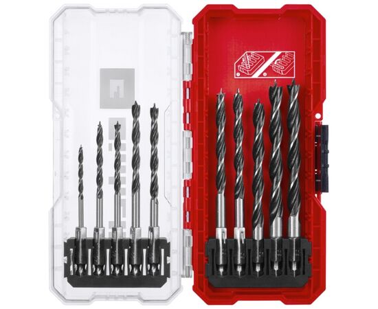 Набір свердл Einhell по дереву 10шт, 3-8мм, кейс (108733), зображення 7 Набір свердл Einhell по дереву 10шт, 3-8мм, кейс (108733), зображення 7