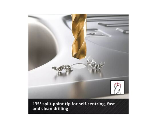 Набір свердл Einhell по металу 19шт, 1-10мм, кейс (427019), зображення 2