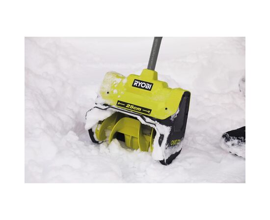 Снегоуборщик Ryobi ONE+ RY18ST25A-140, 18V, 4Ah, ширина 25см, выброс 6м, глубина 15см (5133006235), изображение 3 Снегоуборщик Ryobi ONE+ RY18ST25A-140, 18V, 4Ah, ширина 25см, выброс 6м, глубина 15см (5133006235), изображение 3