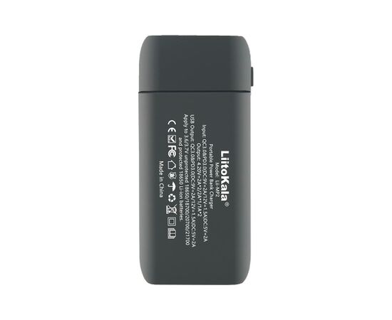 Зарядное устройство для аккумуляторов Liitokala 2 Slots, w func. Powerbank/PD/QC, USB/Type-C, LED disp, 18650/21700 (Lii-MP2), изображение 3 Зарядное устройство для аккумуляторов Liitokala 2 Slots, w func. Powerbank/PD/QC, USB/Type-C, LED disp, 18650/21700 (Lii-MP2), изображение 3
