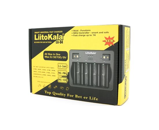 Зарядное устройство для аккумуляторов Liitokala 4 Slots, Ni-MH/Ni-CdAA,AAA,C, Li-ion/IMR32650,21700,18650 (Lii-D4), изображение 5 Зарядное устройство для аккумуляторов Liitokala 4 Slots, Ni-MH/Ni-CdAA,AAA,C, Li-ion/IMR32650,21700,18650 (Lii-D4), изображение 5