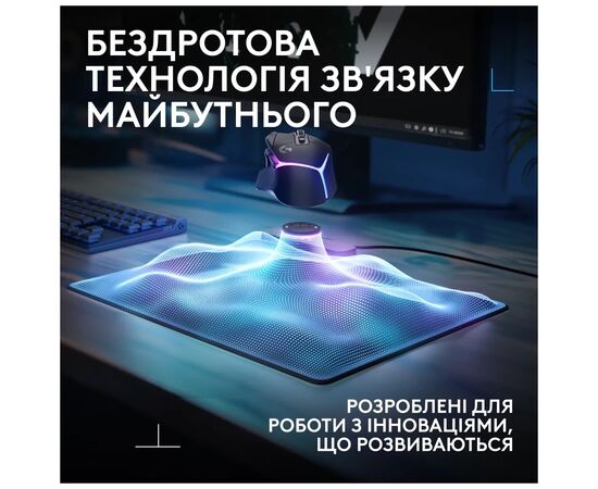 Коврик для мышки Logitech G PowerPlay 2 Charging System Mouse Pad (947-000003), изображение 4 Коврик для мышки Logitech G PowerPlay 2 Charging System Mouse Pad (947-000003), изображение 4