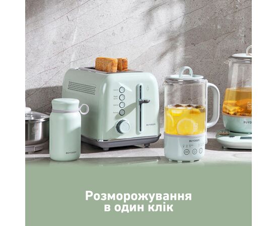 Тостер Buydeem DT620E Cozy Greenish (DT620E-CG/EU), изображение 7 Тостер Buydeem DT620E Cozy Greenish (DT620E-CG/EU), изображение 7