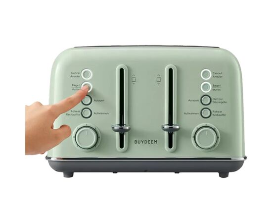 Тостер Buydeem DT640E Cozy Greenish (DT640E-CG/EU), изображение 4 Тостер Buydeem DT640E Cozy Greenish (DT640E-CG/EU), изображение 4
