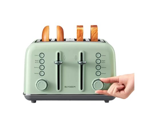 Тостер Buydeem DT640E Cozy Greenish (DT640E-CG/EU), изображение 6 Тостер Buydeem DT640E Cozy Greenish (DT640E-CG/EU), изображение 6