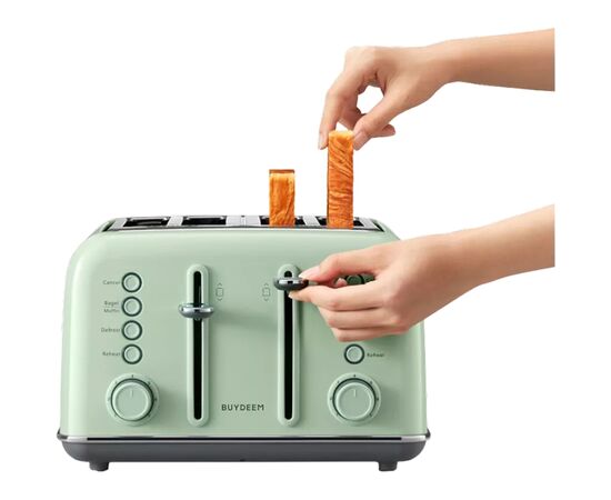 Тостер Buydeem DT640E Cozy Greenish (DT640E-CG/EU), изображение 8 Тостер Buydeem DT640E Cozy Greenish (DT640E-CG/EU), изображение 8