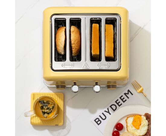 Тостер Buydeem DT640E Mellow Yellow (DT640E-MY/EU), изображение 8 Тостер Buydeem DT640E Mellow Yellow (DT640E-MY/EU), изображение 8