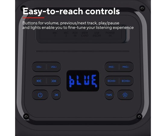 Акустическая система Trust Azura Party Black (25280), изображение 10 Акустическая система Trust Azura Party Black (25280), изображение 10