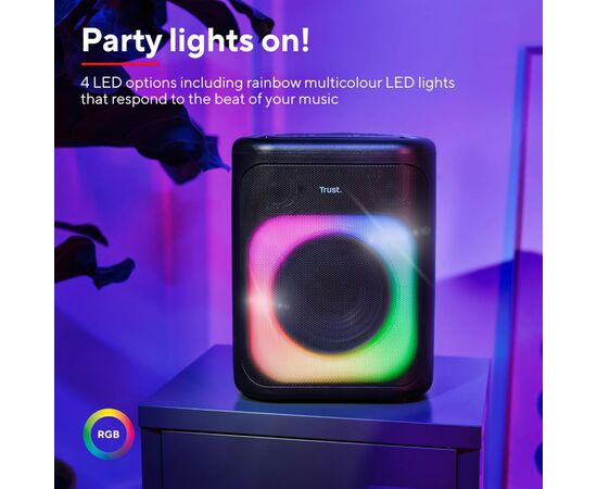 Акустическая система Trust Azura Party Black (25280), изображение 8 Акустическая система Trust Azura Party Black (25280), изображение 8