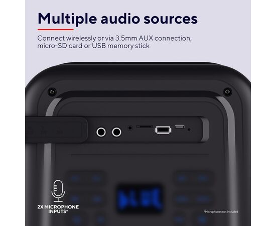 Акустическая система Trust Azura Party Black (25280), изображение 9 Акустическая система Trust Azura Party Black (25280), изображение 9