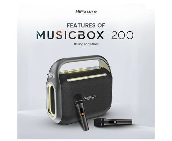Акустическая система HiFuture Musicbox 200 Black (musicbox200.black), изображение 2 Акустическая система HiFuture Musicbox 200 Black (musicbox200.black), изображение 2