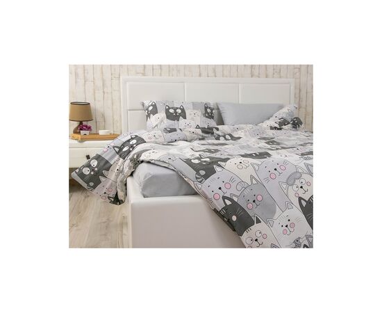 Постельное белье Руно Grey Cat бязь набивная евро (845.114Б_Grey Cat), изображение 7 Постельное белье Руно Grey Cat бязь набивная евро (845.114Б_Grey Cat), изображение 7