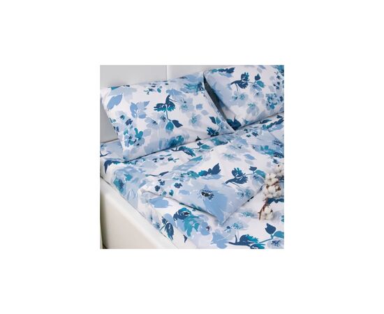 Постільна білизна Руно Blue flowers бязь набивна євро (845.114_Blue flowers), зображення 2 Постільна білизна Руно Blue flowers бязь набивна євро (845.114_Blue flowers), зображення 2