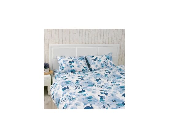 Постельное белье Руно Blue Flowers бязь набивная полуторный (1.114_Blue Flowers)