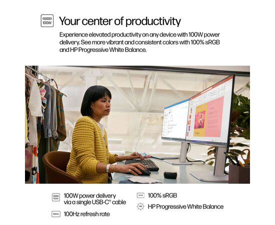 Монитор HP S5 Pro 524pu (9D9V7AA), изображение 10 Монитор HP S5 Pro 524pu (9D9V7AA), изображение 10