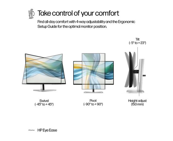 Монитор HP S5 Pro 524pu (9D9V7AA), изображение 8 Монитор HP S5 Pro 524pu (9D9V7AA), изображение 8