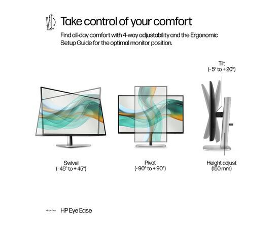 Монитор HP S5 Pro 527pu (9E0G5AA), изображение 8 Монитор HP S5 Pro 527pu (9E0G5AA), изображение 8