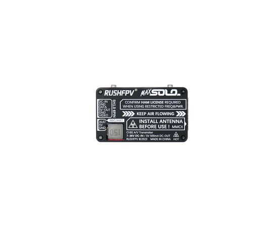 Видеопередатчик (VTX) RushFPV Max Solo 2.5W XBAND 4.9G (DA30), изображение 4 Видеопередатчик (VTX) RushFPV Max Solo 2.5W XBAND 4.9G (DA30), изображение 4