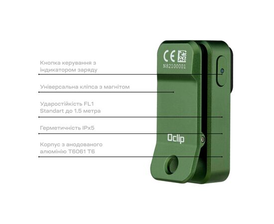 Фонарь Olight Oclip OD Green (0.0000.0857), изображение 8 Фонарь Olight Oclip OD Green (0.0000.0857), изображение 8