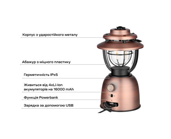 Фонарь Olight Olantern Stretch Vintage Copper (0.0009.0049), изображение 11 Фонарь Olight Olantern Stretch Vintage Copper (0.0009.0049), изображение 11