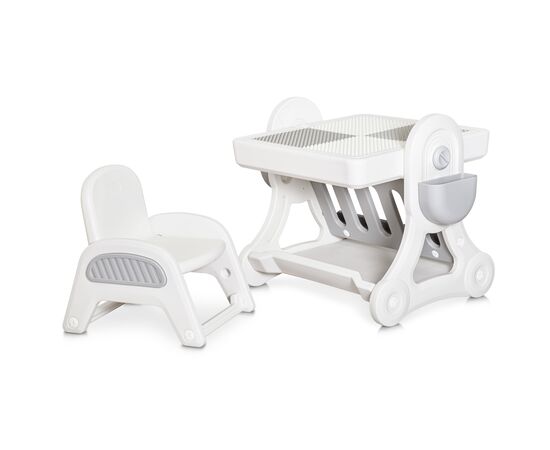 Детский стол Mealux комплект Robin стол + стул (KD-F051 White / Grey)