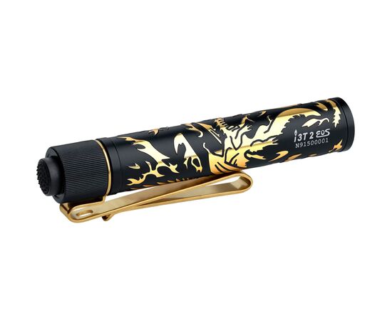 Фонарь Olight I3T 2 EOS Dragon & Phoenix Golden (0.0000.0843), изображение 2 Фонарь Olight I3T 2 EOS Dragon & Phoenix Golden (0.0000.0843), изображение 2