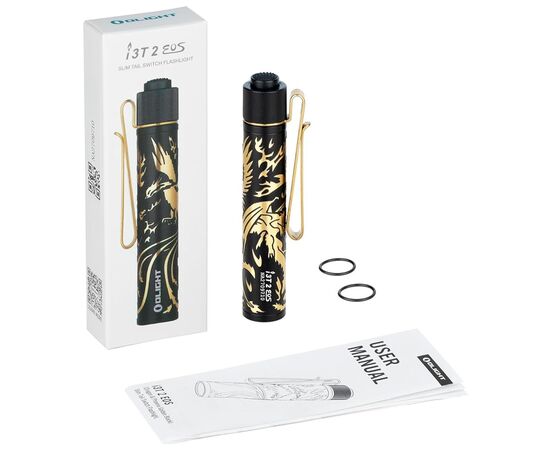 Фонарь Olight I3T 2 EOS Dragon & Phoenix Golden (0.0000.0843), изображение 6 Фонарь Olight I3T 2 EOS Dragon & Phoenix Golden (0.0000.0843), изображение 6