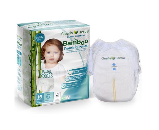 Подгузники Clearly Herbal Bamboo, розмір 6 (15+ кг), 16 шт. (1126)