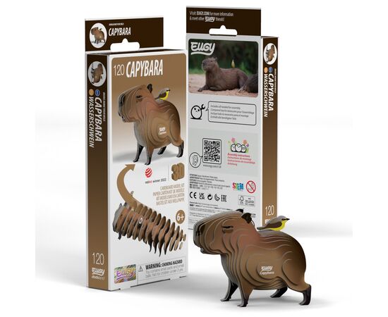 Пазл Eugy 3D Зоопарк: Капибара (XEG-120), изображение 6 Пазл Eugy 3D Зоопарк: Капибара (XEG-120), изображение 6
