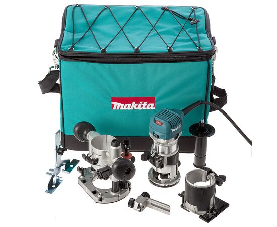 Фрезер Makita RT0702CX2 710ВТ, цанга 6 та 8мм, 10000-34000об/мин (RT0702CX2), изображение 8 Фрезер Makita RT0702CX2 710ВТ, цанга 6 та 8мм, 10000-34000об/мин (RT0702CX2), изображение 8
