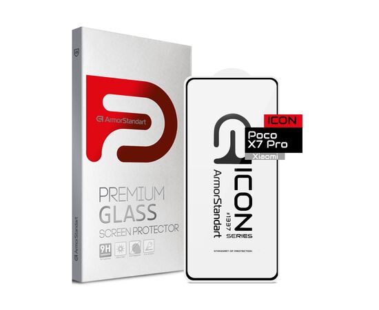 Стекло защитное Armorstandart Icon Xiaomi Poco X7 Pro Black (ARM82713)
