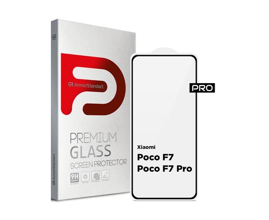 Скло захисне Armorstandart Pro Xiaomi Poco F7 / F7 Pro Black (ARM80412)
