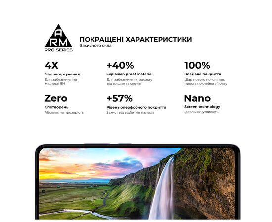 Стекло защитное Armorstandart Pro Xiaomi Redmi Note 14 4G Black (ARM79679), изображение 5 Стекло защитное Armorstandart Pro Xiaomi Redmi Note 14 4G Black (ARM79679), изображение 5