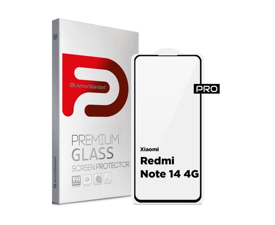 Стекло защитное Armorstandart Pro Xiaomi Redmi Note 14 4G Black (ARM79679)
