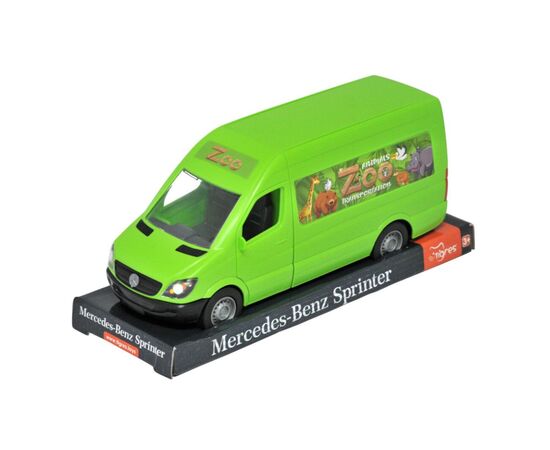 Спецтехника Tigres Mercedes-Benz Sprinter грузовой (зеленый) на планшетке (39715)