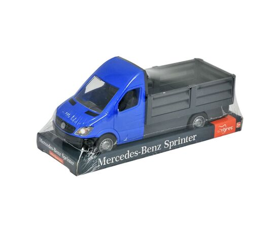 Спецтехника Tigres Mercedes-Benz Sprinter бортовой (синий) на планшетке (39666)