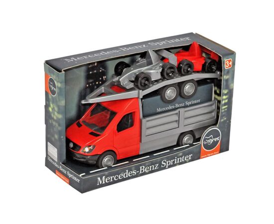 Спецтехника Tigres Mercedes-Benz Sprinter бортовой с лафетом (красный) (39669)