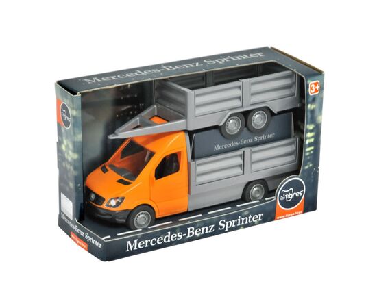 Спецтехника Tigres Mercedes-Benz Sprinter бортовой с прицепом (оранжевый) (39667)
