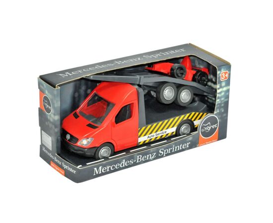 Спецтехніка Tigres Mercedes-Benz Sprinter евакуатор з лафетом (червоний) (39740)