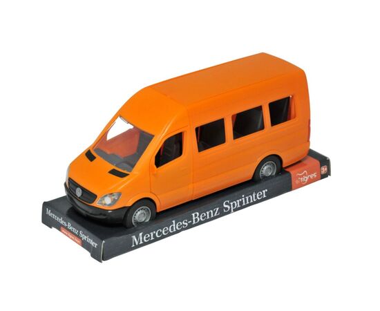 Машина Tigres Mercedes-Benz Sprinter пасажирський (помаранчевий) на планшетці (39718)