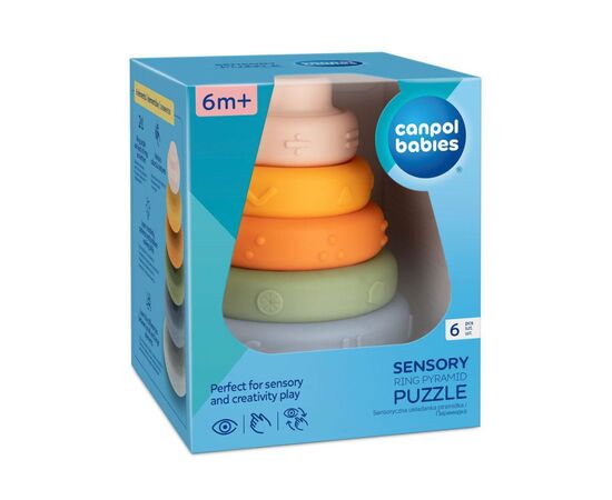 Развивающая игрушка Canpol пирамидка тактильная (79/103), изображение 4 Развивающая игрушка Canpol пирамидка тактильная (79/103), изображение 4