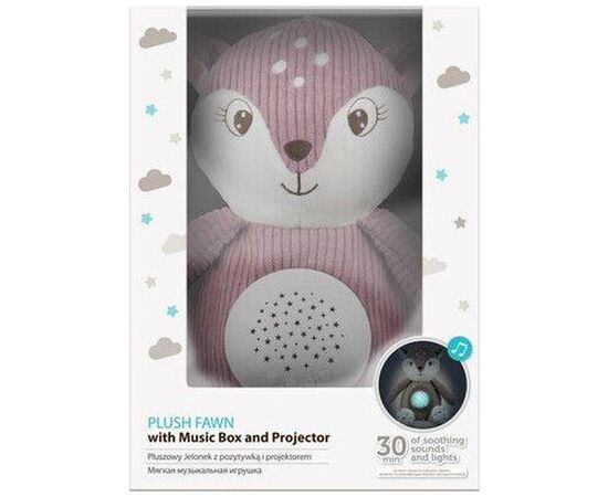 М'яка іграшка Canpol плюшева музична з проектором Оленя - рожева (77/206_pin), зображення 5 М'яка іграшка Canpol плюшева музична з проектором Оленя - рожева (77/206_pin), зображення 5